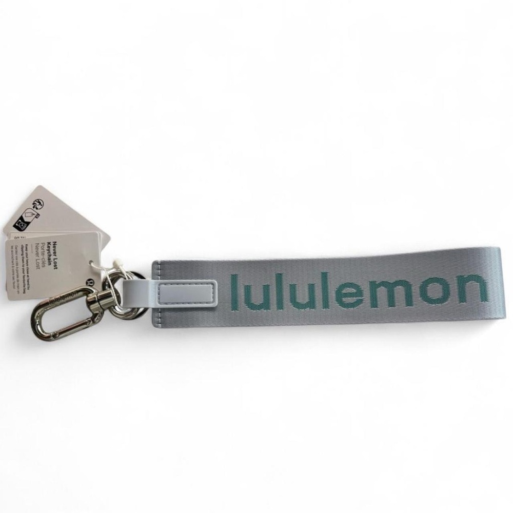 Lululemon Never Lost Keychain in Sonic Blue. Sold out rare color!